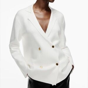 Babaton Double-Breasted Blazer Cardigan